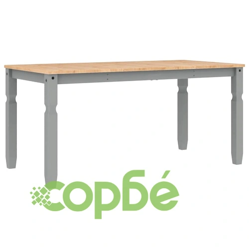 Трапезен комплект от 5 части Panama, сив бор масив ➤ топ цена ➤ sorbe.bg