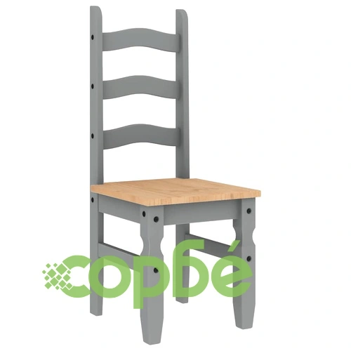 Трапезен комплект от 5 части Panama, сив бор масив ➤ топ цена ➤ sorbe.bg