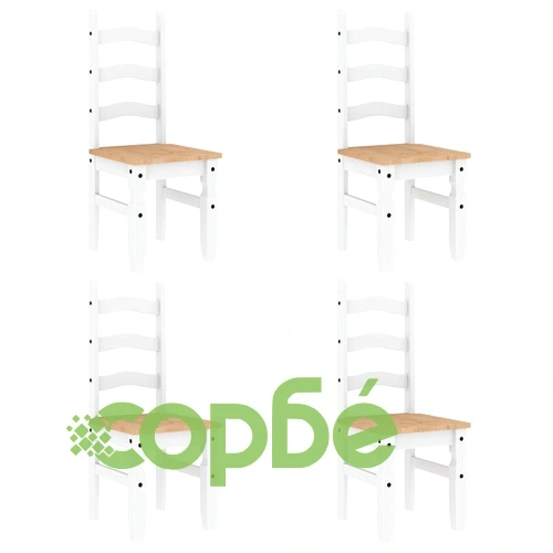 Трапезен комплект от 5 части Panama, Бяла бор масив ➤ топ цена ➤ sorbe.bg