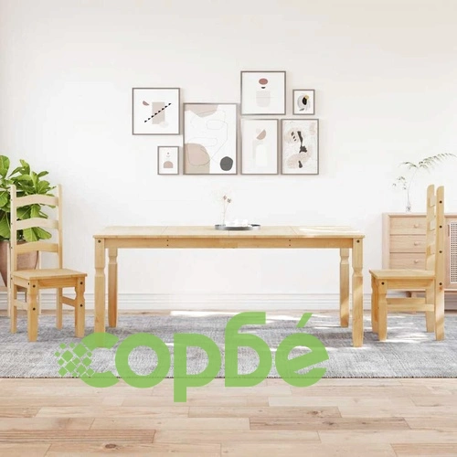 Трапезен комплект от 3 части Panama, бор масив ➤ топ цена ➤ sorbe.bg