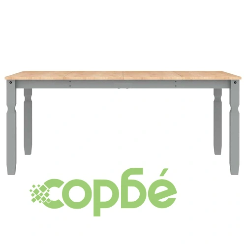 Трапезен комплект от 3 части Panama, сив бор масив ➤ топ цена ➤ sorbe.bg