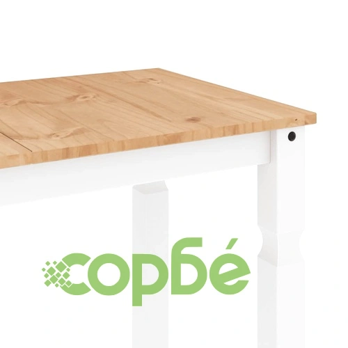 Трапезен комплект от 3 части Panama, Бяла бор масив ➤ топ цена ➤ sorbe.bg