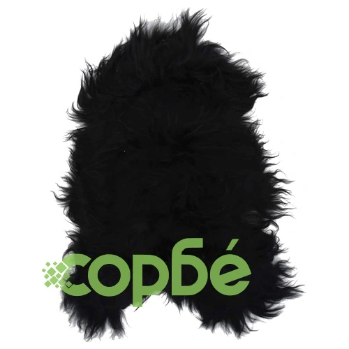 Покривало за стол от исландска овча кожа черно 70x110 см ➤ топ цена ➤ sorbe.bg