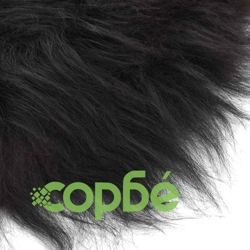Покривало за стол от исландска овча кожа черно 70x110 см ➤ топ цена ➤ sorbe.bg