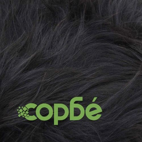 Покривало за стол от исландска овча кожа черно 70x110 см ➤ топ цена ➤ sorbe.bg