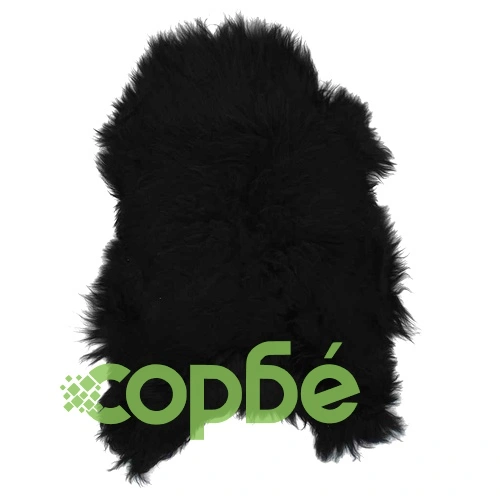 Покривало за стол от исландска овча кожа черно 70x110 см ➤ топ цена ➤ sorbe.bg
