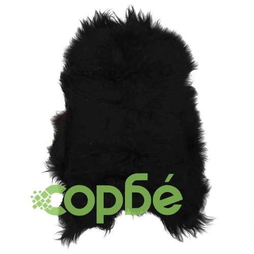 Покривало за стол от исландска овча кожа черно 70x110 см ➤ топ цена ➤ sorbe.bg