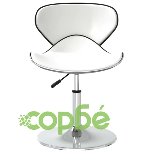 Трапезни столове, 2 бр, бели, изкуствена кожа ➤ топ цена ➤ sorbe.bg