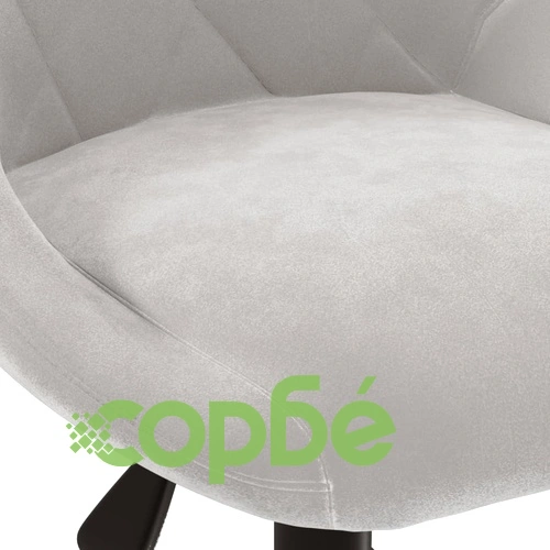 Въртящи се трапезни столове, 2 бр, светлосиви, кадифе ➤ топ цена ➤ sorbe.bg