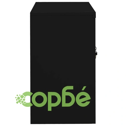 Офис шкаф, черен, 90x40x70 см, стомана на топ цена от sorbe.bg Офис шкаф, черен, 90x40x70 см, стомана ➤ топ цена ➤ sorbe.bg