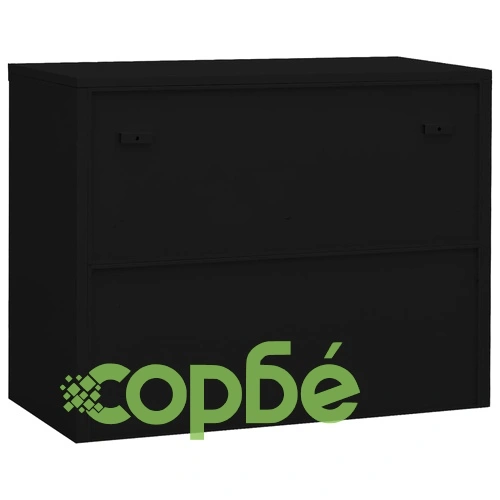 Офис шкаф, черен, 90x40x70 см, стомана на топ цена от sorbe.bg Офис шкаф, черен, 90x40x70 см, стомана ➤ топ цена ➤ sorbe.bg