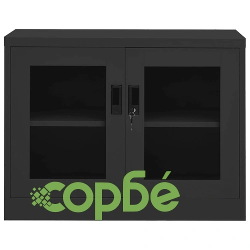 Офис шкаф, антрацит, 90x40x70 см, стомана на топ цена от sorbe.bg Офис шкаф, антрацит, 90x40x70 см, стомана ➤ топ цена ➤ sorbe.bg