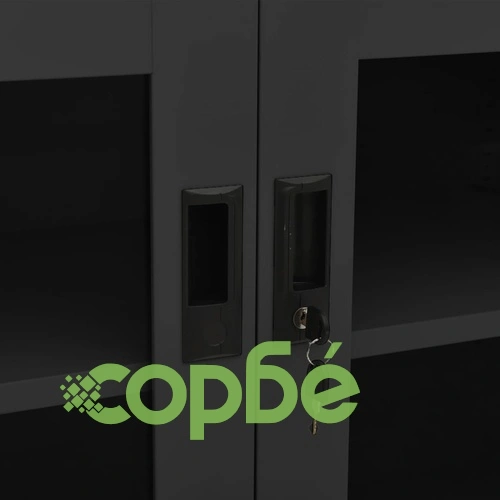 Офис шкаф, антрацит, 90x40x70 см, стомана на топ цена от sorbe.bg Офис шкаф, антрацит, 90x40x70 см, стомана ➤ топ цена ➤ sorbe.bg