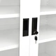 Офис шкаф, бял, 90x40x90 см, стомана Офис шкаф, бял, 90x40x90 см, стомана