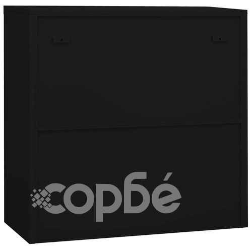 Офис шкаф, черен, 90x40x90 см, стомана на топ цена от sorbe.bg Офис шкаф, черен, 90x40x90 см, стомана ➤ топ цена ➤ sorbe.bg