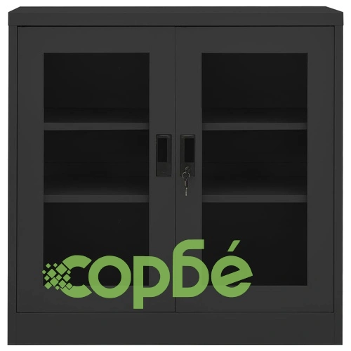 Офис шкаф, антрацит, 90x40x90 см, стомана на топ цена от sorbe.bg Офис шкаф, антрацит, 90x40x90 см, стомана ➤ топ цена ➤ sorbe.bg