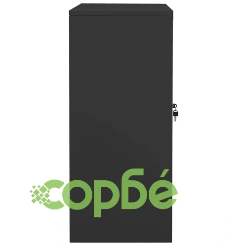 Офис шкаф, антрацит, 90x40x90 см, стомана на топ цена от sorbe.bg Офис шкаф, антрацит, 90x40x90 см, стомана ➤ топ цена ➤ sorbe.bg