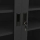 Офис шкаф, антрацит, 90x40x90 см, стомана Офис шкаф, антрацит, 90x40x90 см, стомана