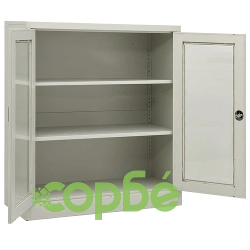 Офис шкаф, светлосив, 90x40x105 см, стомана на топ цена от sorbe.bg Офис шкаф, светлосив, 90x40x105 см, стомана ➤ топ цена ➤ sorbe.bg