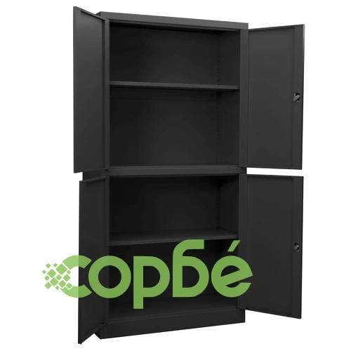 Офис шкаф, антрацит, 90x40x180 см, стомана на топ цена от sorbe.bg Офис шкаф, антрацит, 90x40x180 см, стомана ➤ топ цена ➤ sorbe.bg