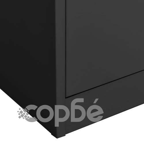 Офис шкаф, антрацит, 90x40x180 см, стомана на топ цена от sorbe.bg Офис шкаф, антрацит, 90x40x180 см, стомана ➤ топ цена ➤ sorbe.bg