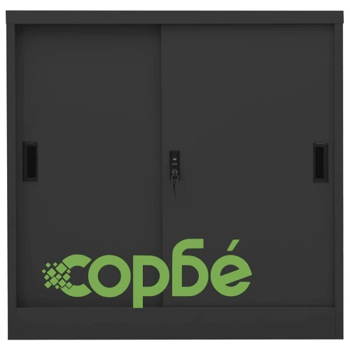 Офис шкаф с плъзгаща се врата, антрацит, 90x40x90 см, стомана на топ цена от sorbe.bg Офис шкаф с плъзгаща се врата, антрацит, 90x40x90 см, стомана ➤ топ цена ➤ sorbe.bg