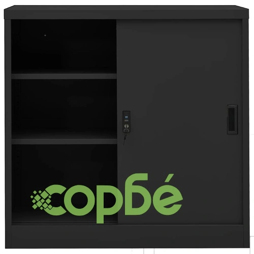 Офис шкаф с плъзгаща се врата, антрацит, 90x40x90 см, стомана на топ цена от sorbe.bg Офис шкаф с плъзгаща се врата, антрацит, 90x40x90 см, стомана ➤ топ цена ➤ sorbe.bg