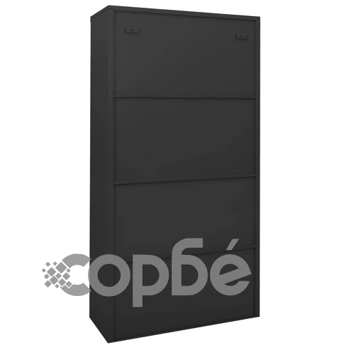 Офис шкаф с плъзгаща се врата, антрацит, 90x40x180 см, стомана на топ цена от sorbe.bg Офис шкаф с плъзгаща се врата, антрацит, 90x40x180 см, стомана ➤ топ цена ➤ sorbe.bg