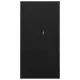 Заключващ се шкаф, черен, 90x40x180 см, стомана
