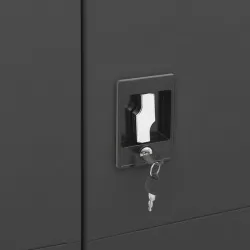 Заключващ се шкаф, антрацит, 90x40x180 см, стомана