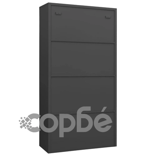 Заключващ се шкаф, антрацит, 90x40x180 см, стомана на топ цена от sorbe.bg Заключващ се шкаф, антрацит, 90x40x180 см, стомана ➤ топ цена ➤ sorbe.bg
