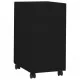 Мобилен офис шкаф, черен, 30x45x59 см, стомана