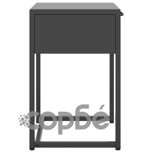 Нощно шкафче, антрацит, 38х35х54 см, стомана ➤ топ цена ➤ sorbe.bg