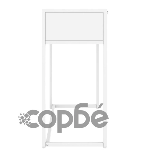 Конзолна маса, бяла, 72x35x75 cм, стомана ➤ топ цена ➤ sorbe.bg