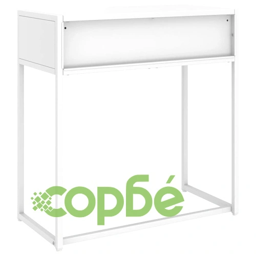 Конзолна маса, бяла, 72x35x75 cм, стомана ➤ топ цена ➤ sorbe.bg