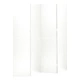 Параван за стая, бял, 4 панела, 160x180 см, стомана