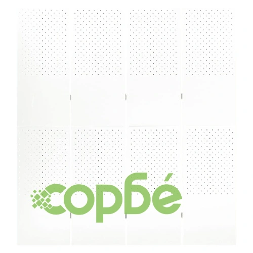 Параван за стая, бял, 4 панела, 160x180 см, стомана ➤ топ цена ➤ sorbe.bg