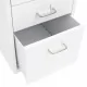 Мобилен офис шкаф, бял, 28x41x69 см, метал