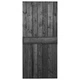 Врата, 90x210 см, борово дърво масив, черна