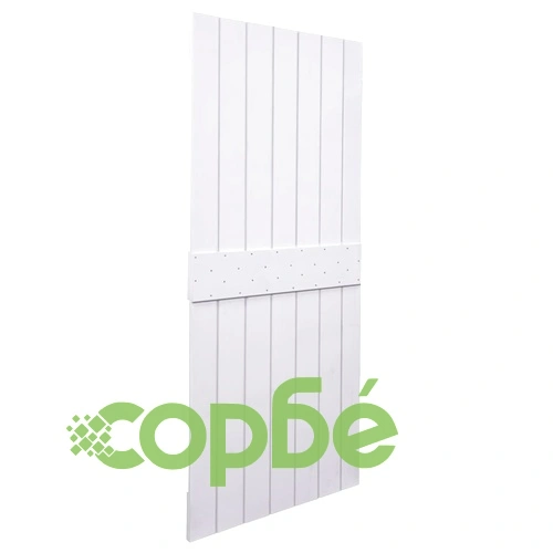 Врата, 80x210 см, борово дърво масив, бяла ➤ топ цена ➤ sorbe.bg