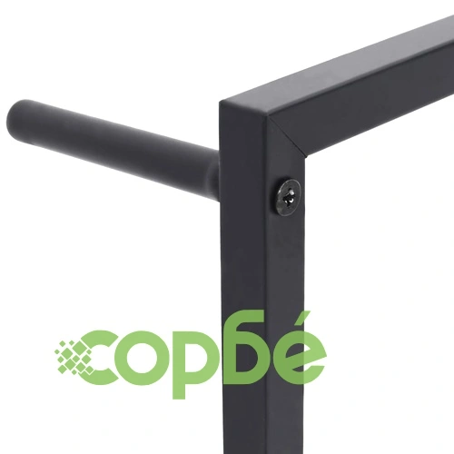 Поставка за кърпи, черна, 60x10x116 см, стомана ➤ топ цена ➤ sorbe.bg