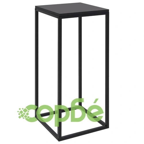 Странични маси, 2 бр, черни, стомана ➤ топ цена ➤ sorbe.bg