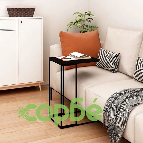 Странична маса, черна, 40x30x59 см, инженерна дървесина ➤ топ цена ➤ sorbe.bg