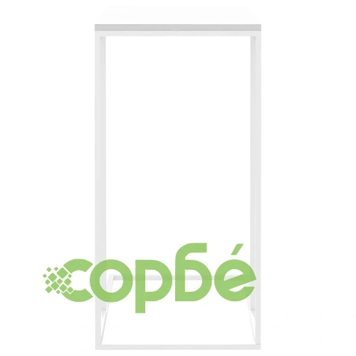 Странична маса, бяла, 40x30x59 см, инженерна дървесина ➤ топ цена ➤ sorbe.bg