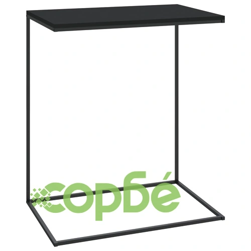 Странична маса, черна, 55x35x66 см, инженерна дървесина ➤ топ цена ➤ sorbe.bg