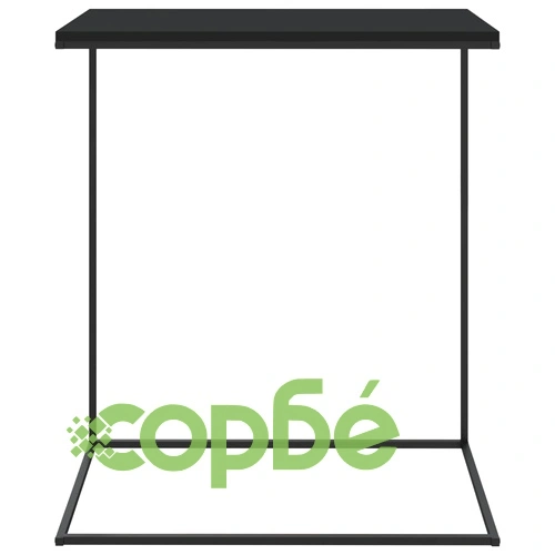 Странична маса, черна, 55x35x66 см, инженерна дървесина ➤ топ цена ➤ sorbe.bg