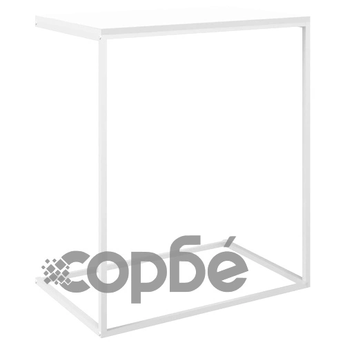 Странична маса, бяла, 55x35x66 см, инженерна дървесина ➤ топ цена ➤ sorbe.bg