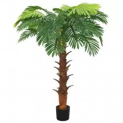 Изкуствена сагова палма със саксия, 160 см, зелена