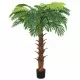 Изкуствена сагова палма със саксия, 160 см, зелена