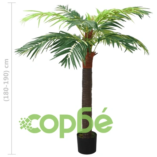 Изкуствена финикова палма със саксия, 190 см, зелена ➤ топ цена ➤ sorbe.bg